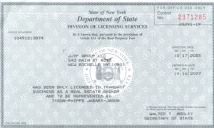 JJTP Brokerage License 2025-2027
